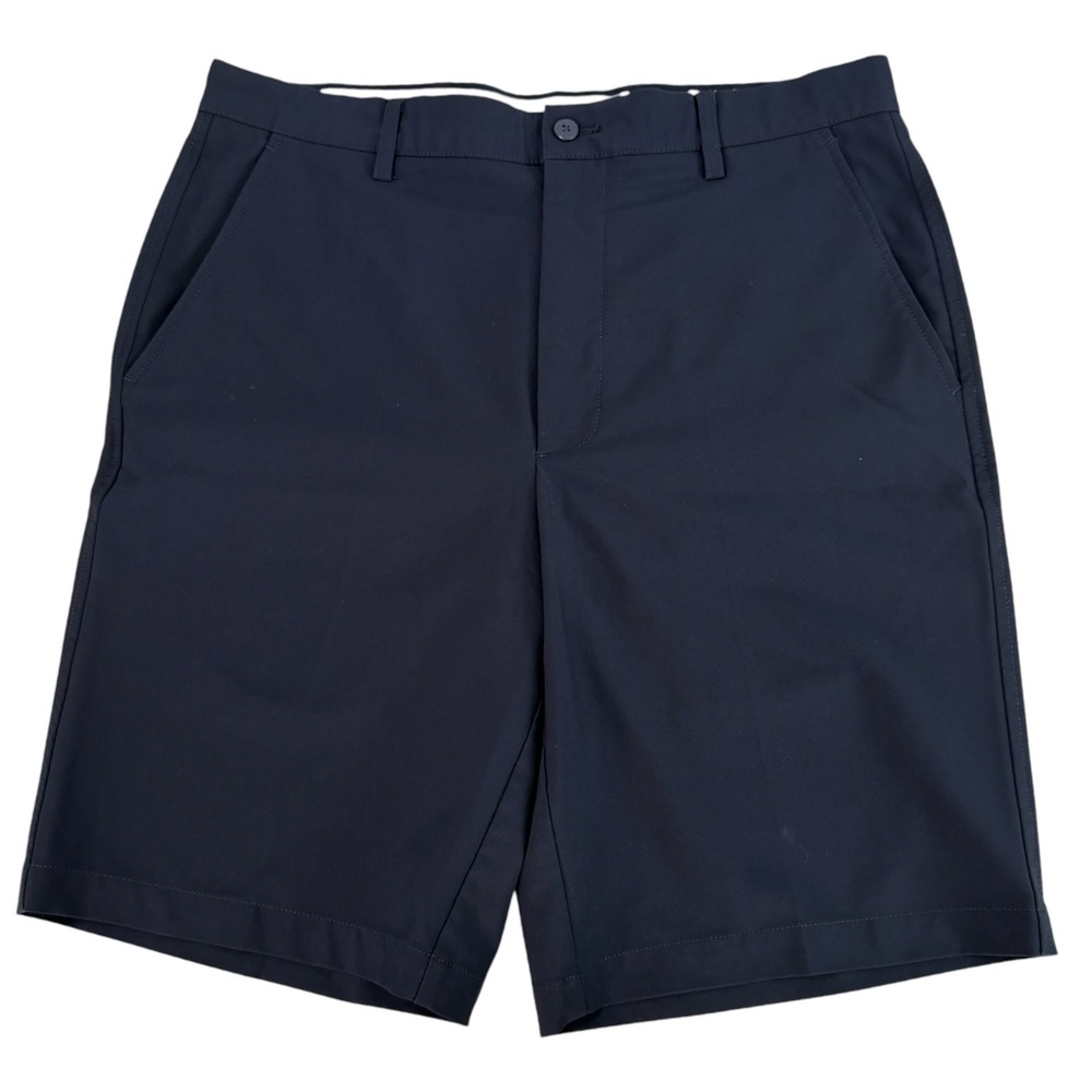 FootJoy Mens Performance Golf Shorts Navy Blue Stretch W34 FJ Logo Activewear